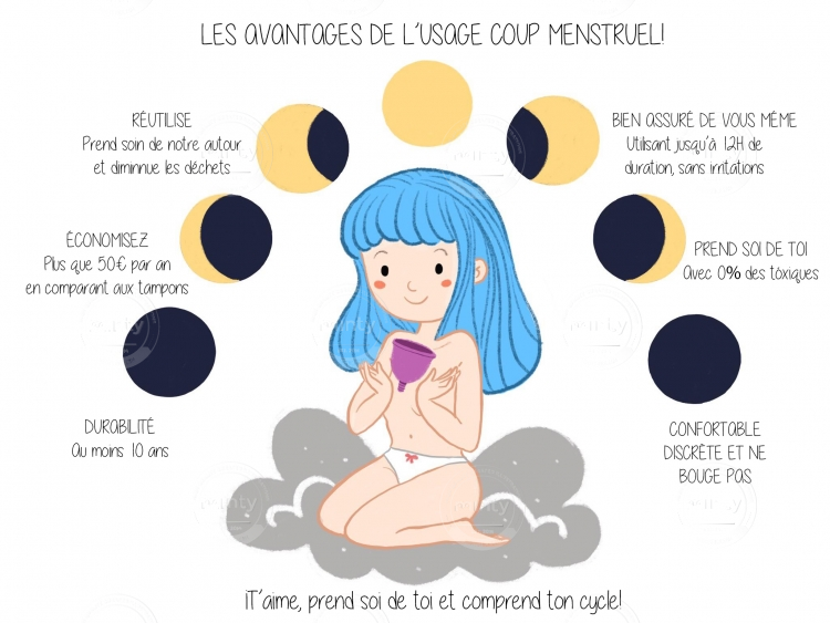 Coupe menstruel française sans logo