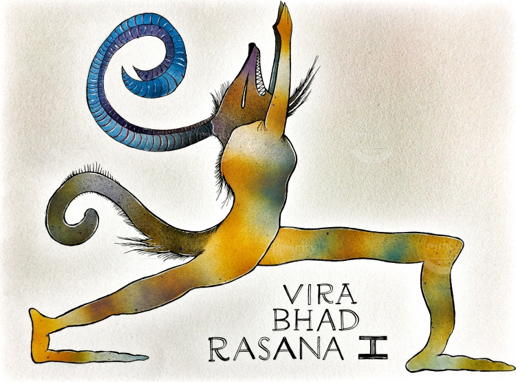 Yoga Monster one in a series 