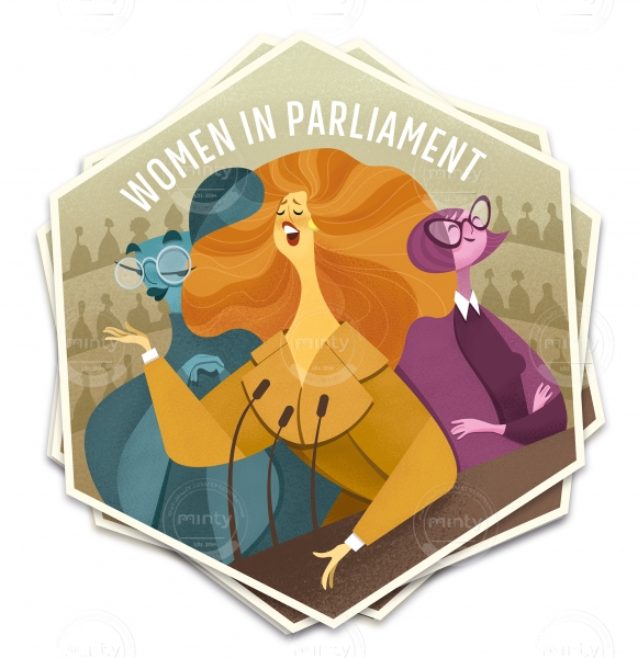 Hex Sticker: Women in Parliament