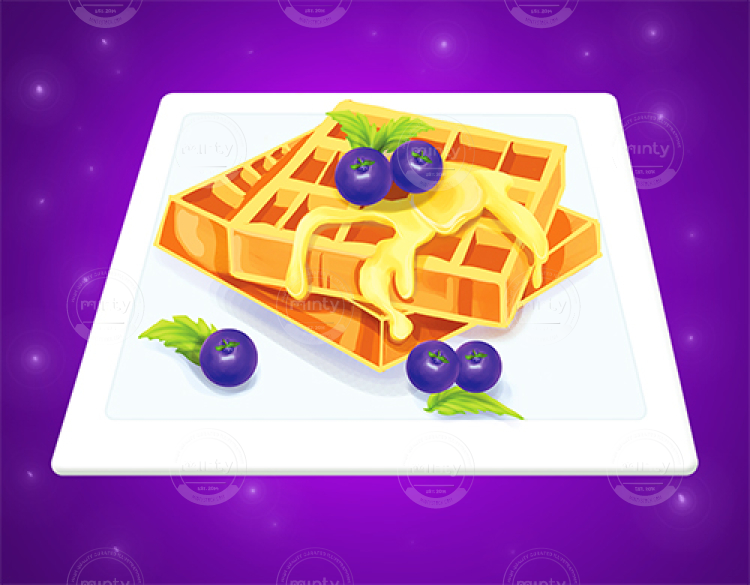 acrylic-charm-waffle