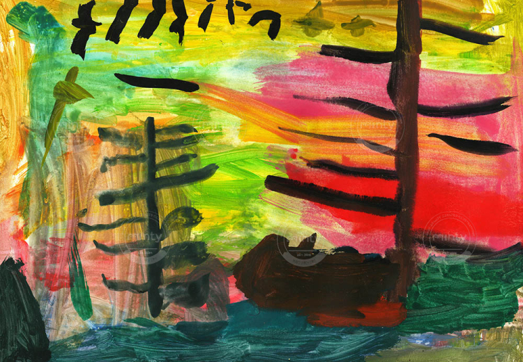 Закат в чаще-мини