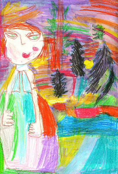 Мама в вечернем платье на закате 2019--мини