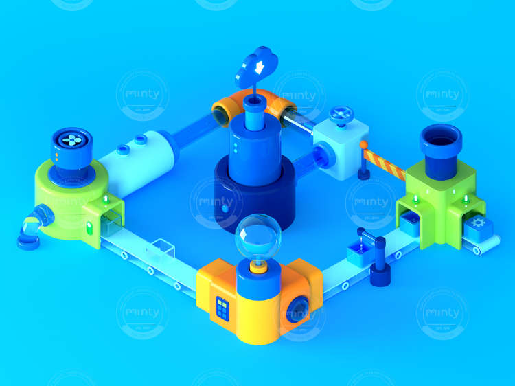 3D - Isometric - Salesforce - Machine 4