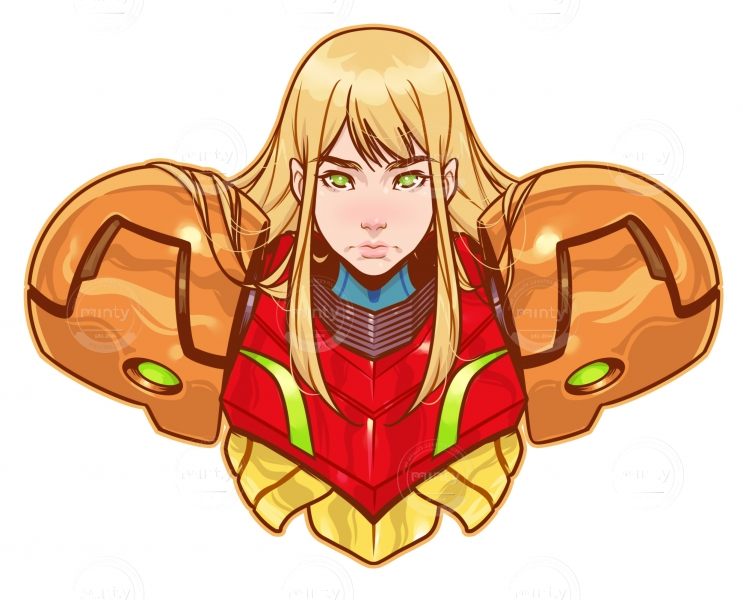 Samus without helmet