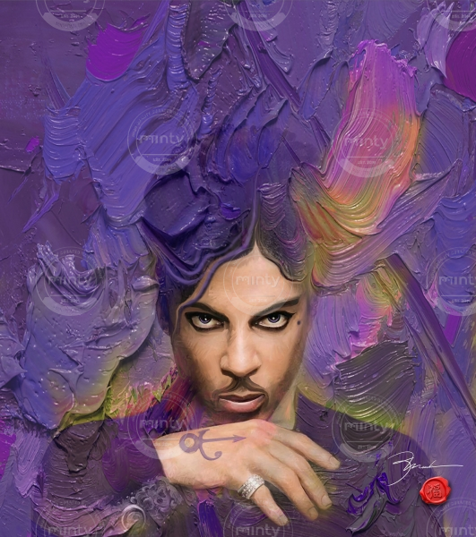 PRINZE purple Rain print