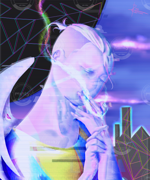 Anael vaporwave (JPEG)