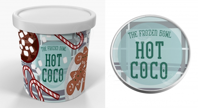 Hot Coco Ice Cream Design (Mock Up)