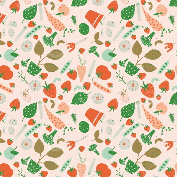 Veggie Garden_Vector_Pattern