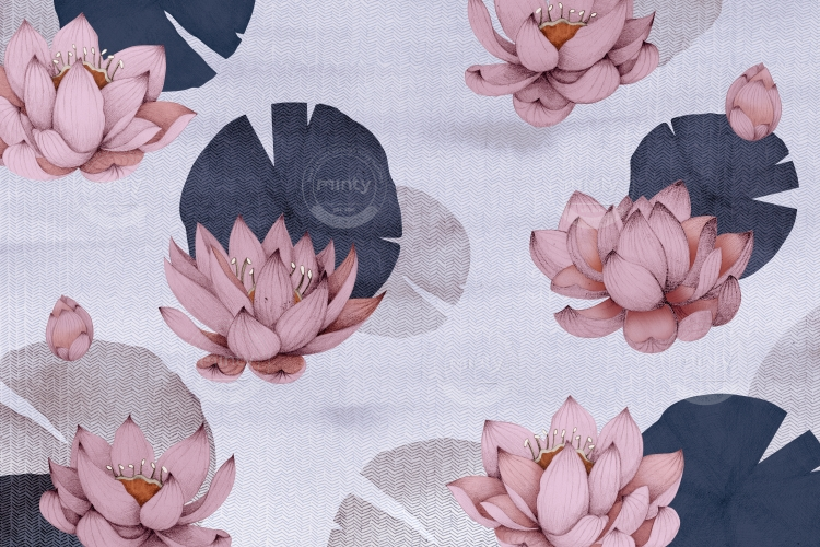 pink lotus flower i blue river horizontal