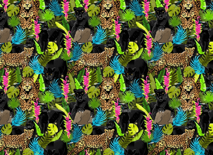 Wild cats pattern_web