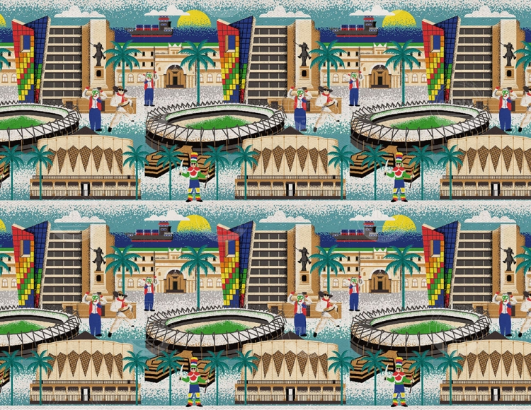 Barranquilla city pattern