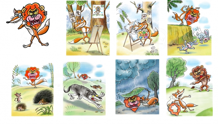 Illustration's for The Mask for Fox