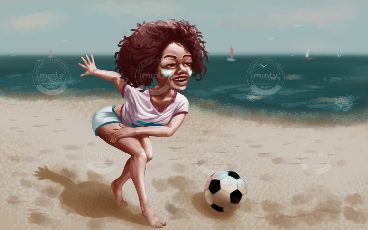 10 Футболистка