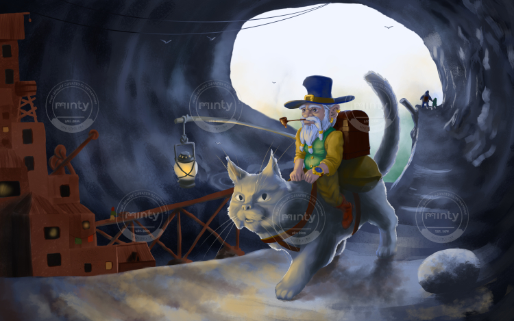 Гном на коте 3