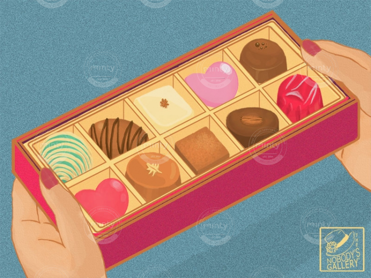Chocolates for my Valentine - The Nobody's Gallery - 14 February 2021