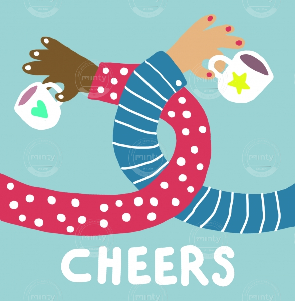 cheers letras blancas