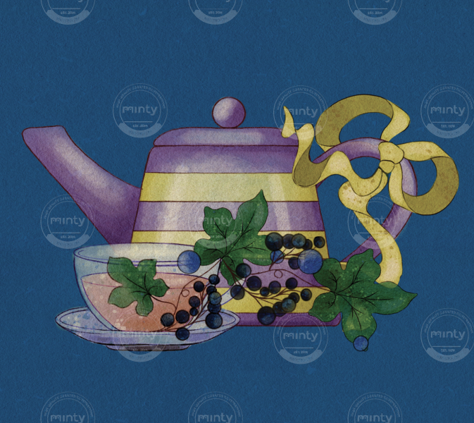 Blackberries Teapot