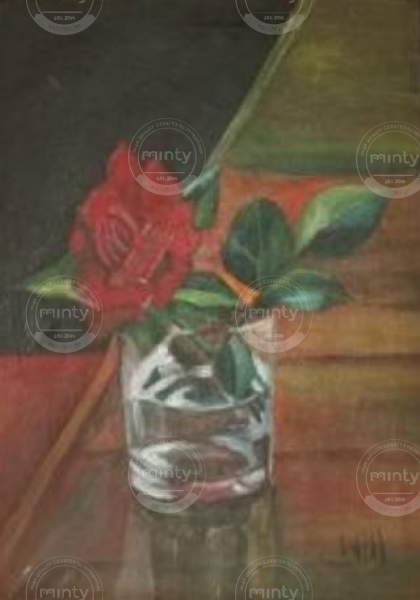 3 Rose in glass