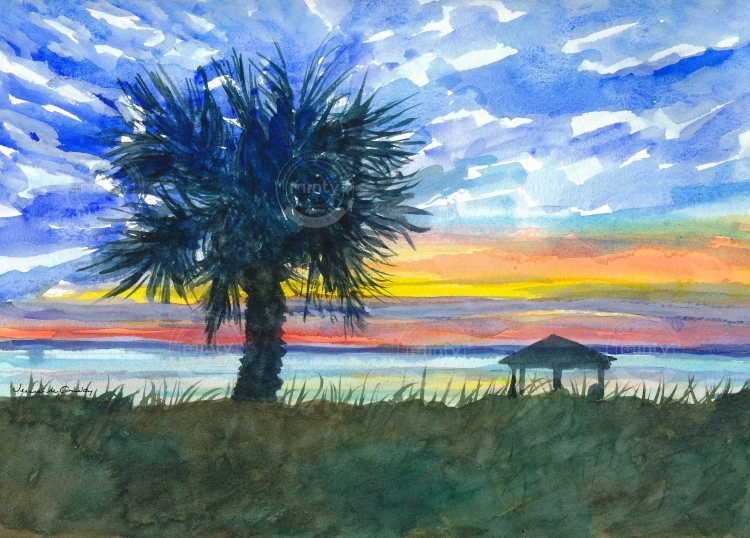 Sunset at Edisto Island copy