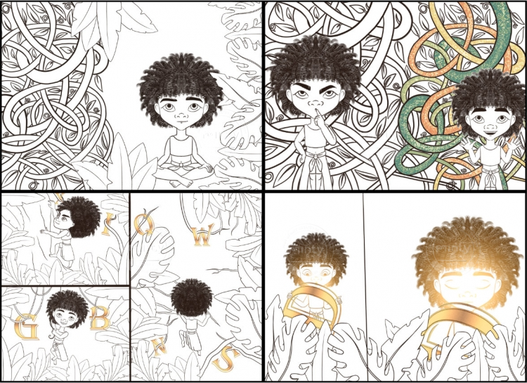 Alphabet tree panels