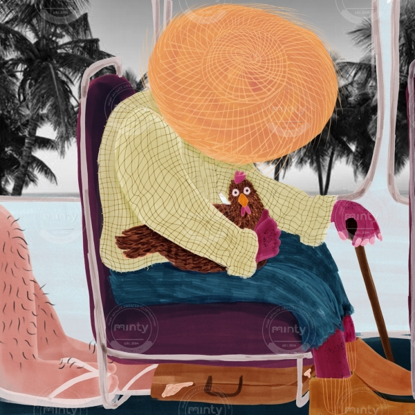 Country man going to the beach s