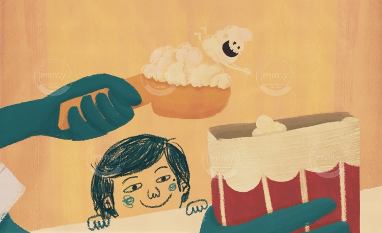 Kernel as a popcorn meeting the popcorn bag s