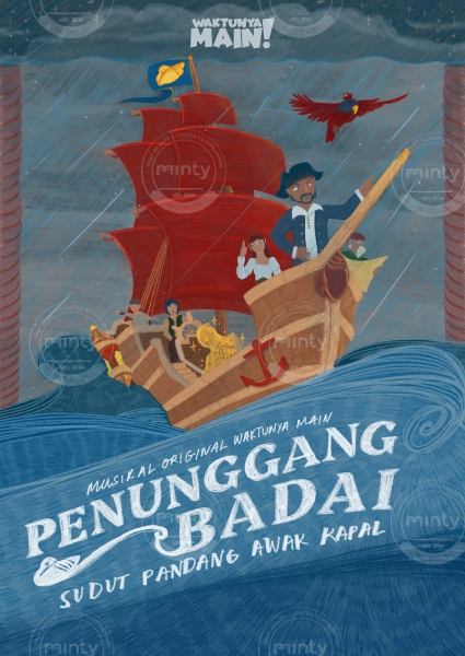 An original musical poster, 'Penunggang Badai'