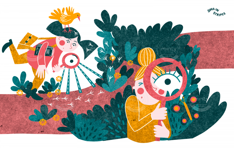 4-Fun-detective-summer-children's-illustration-by-Simona-Hodonova-Sima-in-Stripes