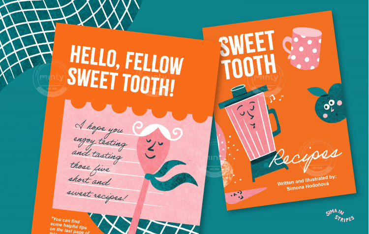 5-Sweeth-tooth-recipe-book-illustration-for-children-by-Simona-Hodonova-Sima-in-Stripes