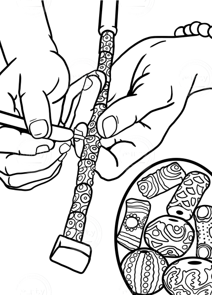 line_drawing_bead_painting_Paula_Tabor_Illustrator_digital