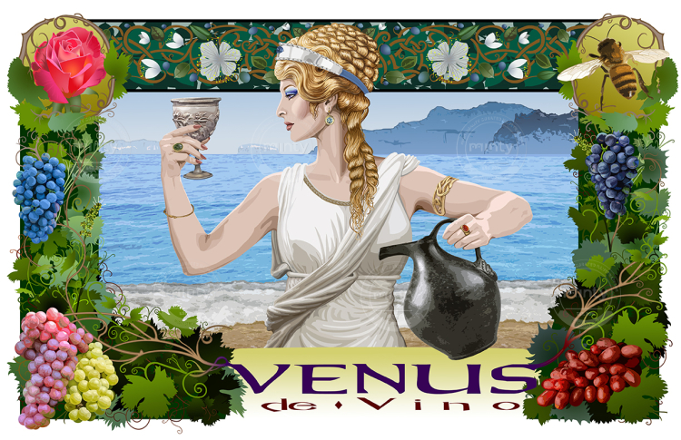 wine_god_venus_Paula_Tabor_Illustrator_digital_book_cover