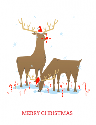 Reindeer Merry Christmas GIF.gif