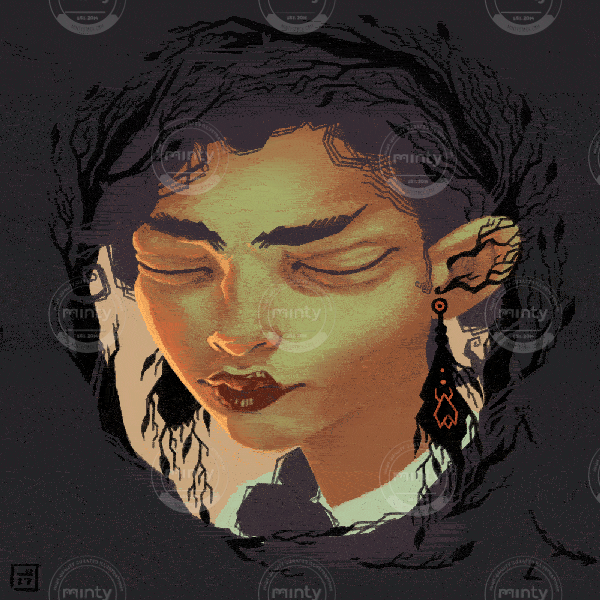 Girl with white Eyes