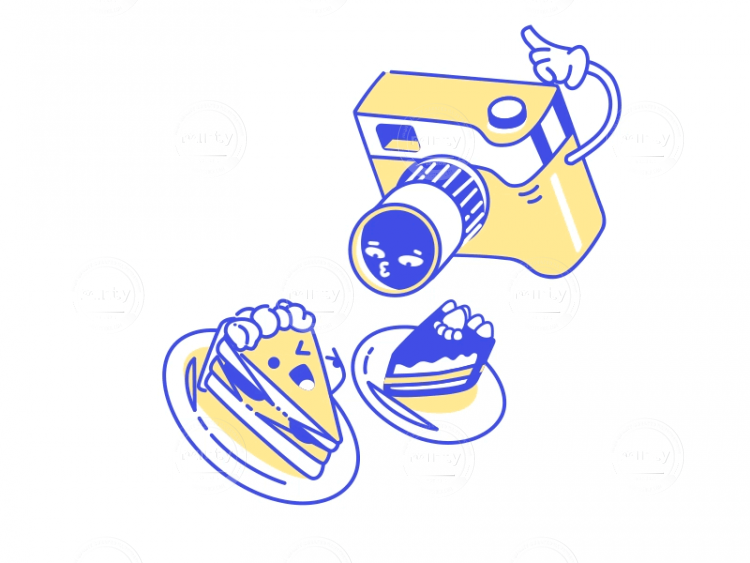 Food icons SVG animation